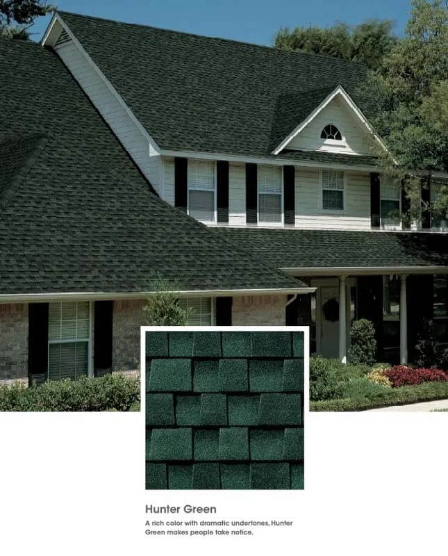 Hunter Green Roofing Shingle